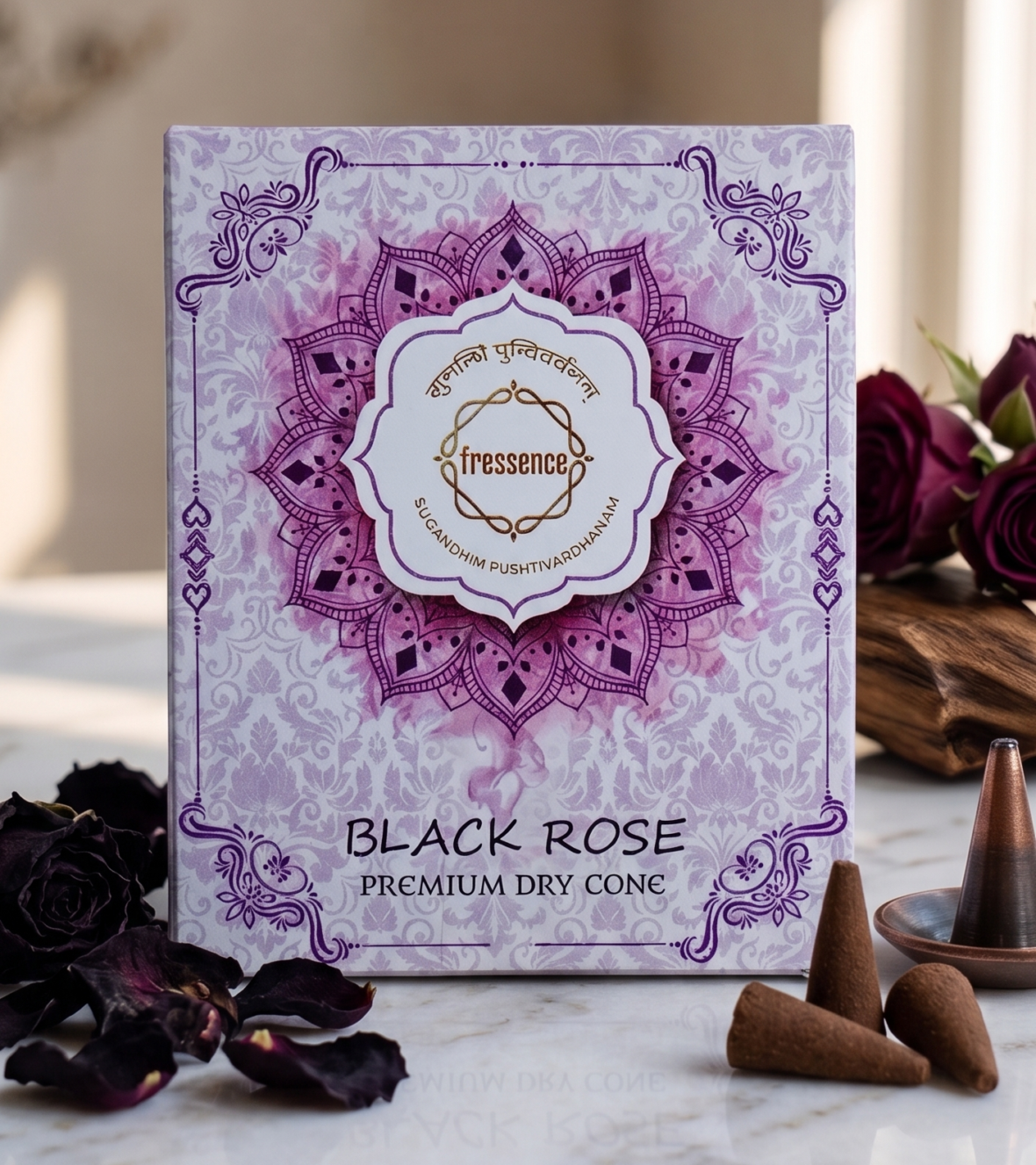 Premium Dry Cone - Black Rose