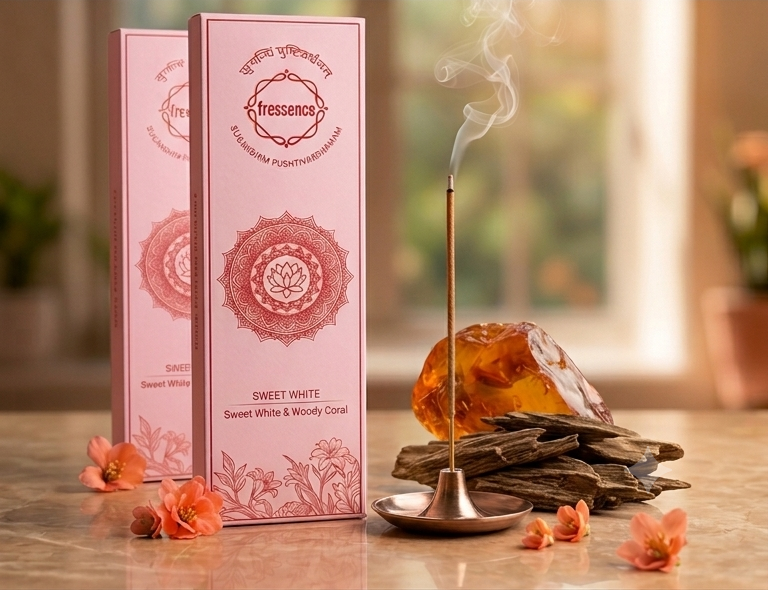 Premium Incense Bamboo Sticks - Woody Coral - Image 2